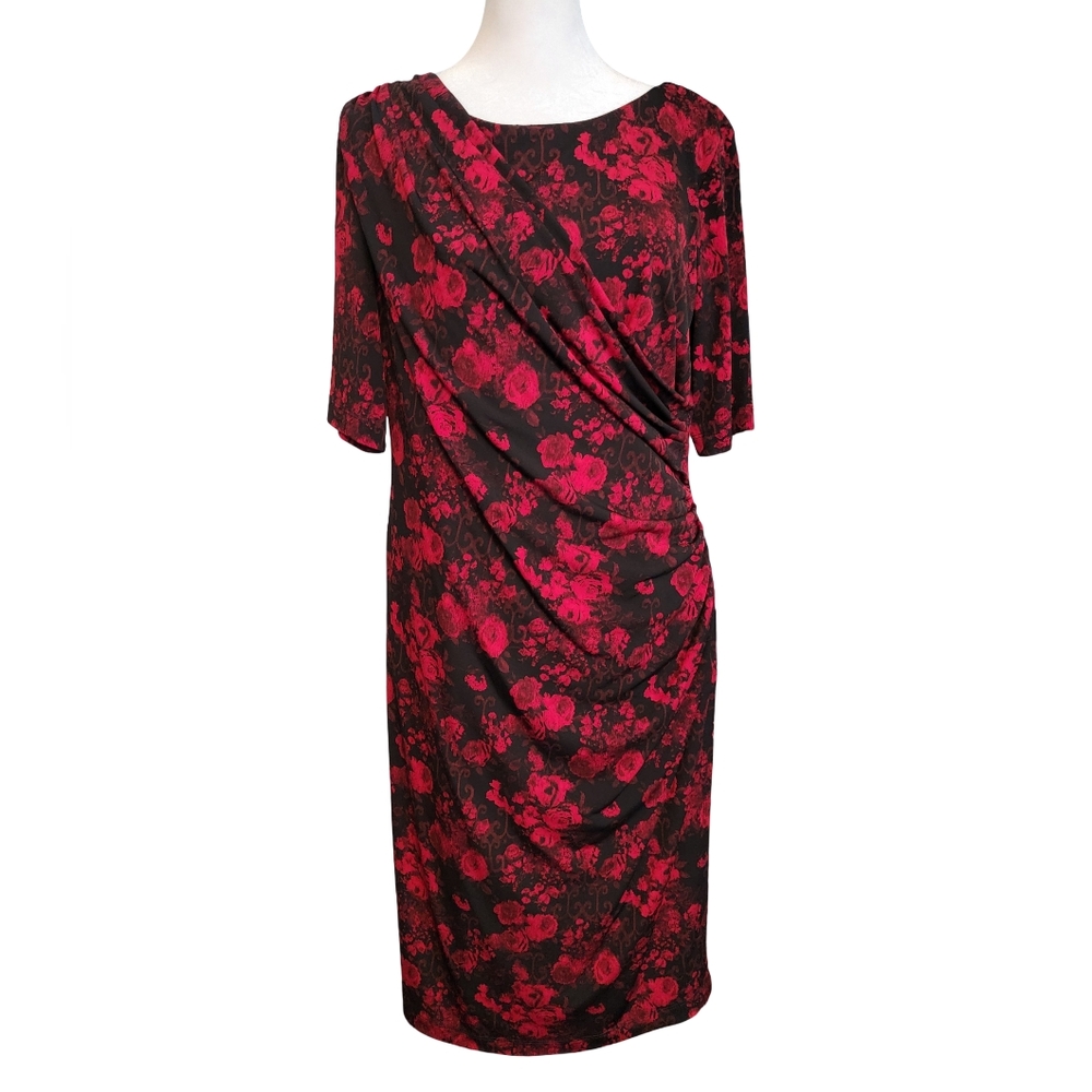Connected Apparel Floral Midi Dress